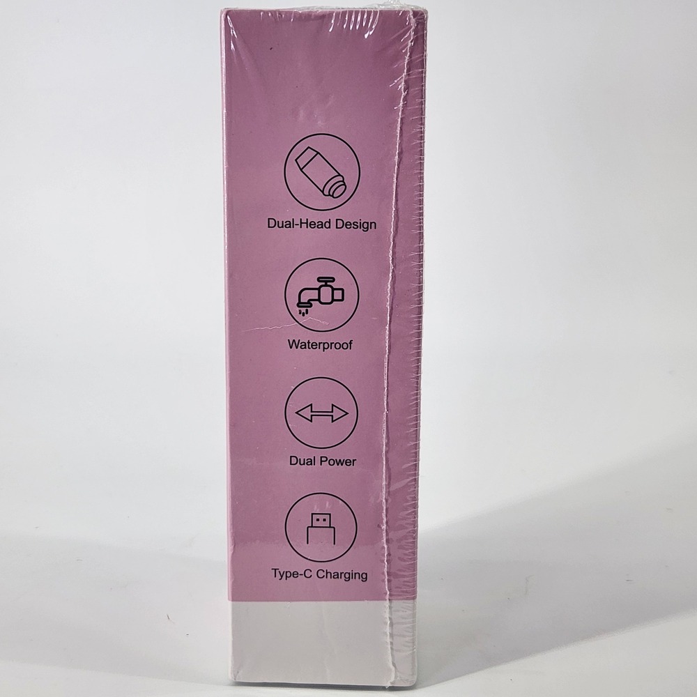 Dual-Head Shaver Pink Rechargeable Waterproof Wet Dry Shaver‎ ZB-0236L-PK NEW - Picture 3 of 4